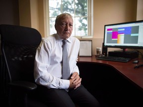 Dr. Brian Day, Medical Director of the Cambie Surgery Centre, sits for a photograph at his office in Vancouver on Wednesday, August 31, 2016. A constitutional challenge by a doctor who argues patients should have the right to pay for private care if the public system leaves them waiting too long is expected to wrap up today in a Vancouver courtroom. Dr. Brian Day began his battle a decade ago against the British Columbia government.
