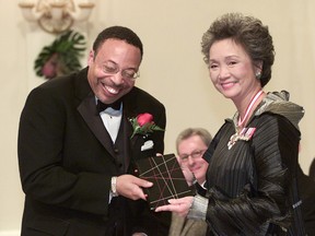 George Elliott Clarke (left). Clarke faced controversy regarding his relationship with the killer of an Indigenous woman.