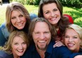 Kody Brown and his four Sister Wives: Christine (clockwise from bottom left), Meri, Robyn and Janelle.