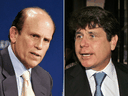 Businessman Michael Milken in 2007. Former Illinois Governor Rod Blagojevich in 2010.