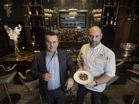 Butcher Chef co-owner Michael Dabic, left, and fellow co-owner and executive chef Derek von Raesfeld in their Toronto restaurant.