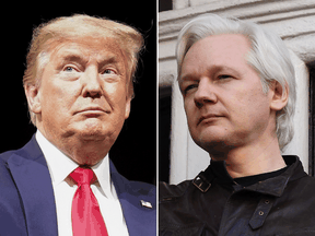 Donald Trump and Julian Assange.