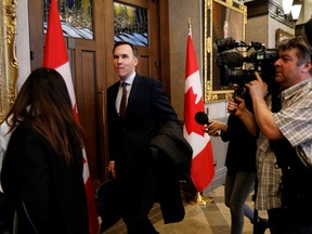 Canada's Minister of Finance Bill Morneau on Parliament Hill in Ottawa, Ontario, Canada February 25, 2020.