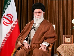 Iranian Supreme Leader Ayatollah Ali Khamenei delivers a speech in Tehran on March 22.