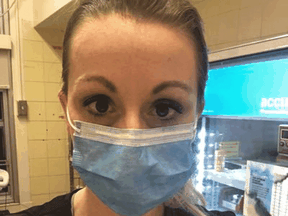 Alex Cane, a nurse working in a COVID-19 unit in a Toronto hospital.