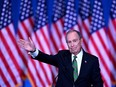 Former New York City mayor Mike Bloomberg speaks to supporters and staff on March 4, 2020, in New York City, after bowing out of the race for Democratic presidential candidate.