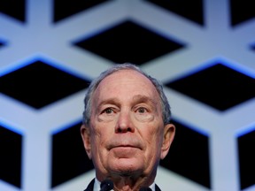U.S. Democratic presidential candidate Michael Bloomberg speaks at a North Carolina Democratic Party event in Charlotte, North Carolina, U.S., February 29, 2020.