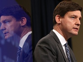 B.C. Attorney General David Eby attends a press conference at Legislature in Victoria, Thursday, May 9, 2019. British Columbia's NDP government wants to prohibit future governments from using profits at the province's public auto insurer to cover other expenses.