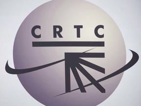 A CRTC logo is shown in Montreal, Monday, September 10, 2012. Canada's telecom regulator is set to rule this week on whether mobile service providers should be compelled to offer some or all of their customers paper invoices, at no charge. Two advocacy groups want the Canadian Radio-television and Telecommunications Commission to force Telus-owned Koodo Mobile to reverse its move to electronic billing for all but a select few of its customers.