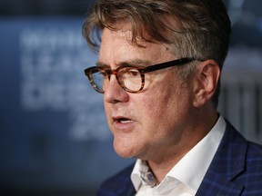 Liberal Party of Manitoba leader Dougald Lamont at a leaders' debate at CBC in Winnipeg, Wednesday, August 28, 2019. Manitoba Liberal Leader Dougald Lamont will have a bit of a cushion when party delegates vote on his future later this year.