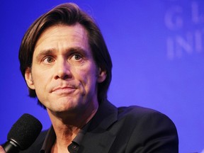 Jim Carrey, actor and founder of the Better U Foundation, looks on during the annual Clinton Global Initiative (CGI) September 22, 2010 in New York City.