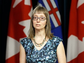 Alberta's chief medical officer of health Dr. Deena Hinshaw: "I absolutely say that anyone who attended that is needing to isolate for 14 days."