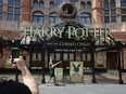 The Palace Theatre in London promotes its new show 'Harry Potter and the Cursed Child'  on June 6, 2016.