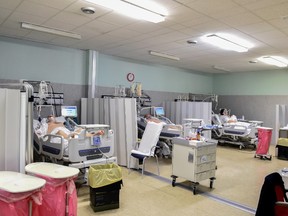 Patients suffering from coronavirus disease (COVID-19) are seen in an intensive care unit at the Oglio Po hospital in Cremona, Italy March 19, 2020.