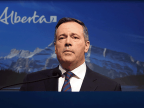 Alberta premier Jason Kenney during a news conference on March 9, 2020, in Calgary.