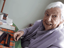 Part of 102-year-old Lucy Jarratt’s social distancing routine involves beating her children at Scrabble.