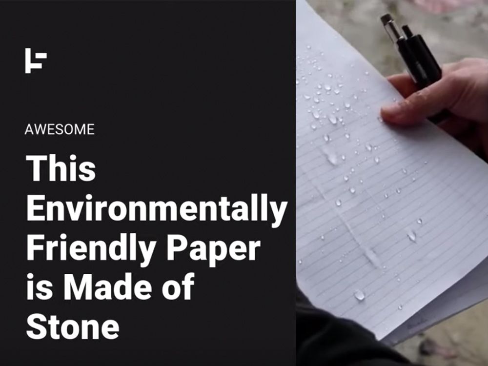 This Paper Is Made From Stone, But It Isn't Exactly Eco-Friendly