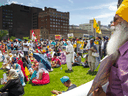 Sikhs from across Canada mark a remembrance day for the victims of the 1984 riots they say was a genocide, on Parliament Hill June 10, 2017.