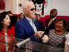 Democratic U.S. presidential candidate Joe Biden makes an ice cream stop during Super Tuesday in Los Angeles, California, March 3, 2020.