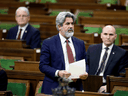 Leader of the Government in the House of Commons Pablo Rodriguez speaks on Tuesday, March 24, 2020 as legislators convene to give the government power to inject billions of dollars in emergency cash during the COVID-19 coronavirus outbreak.