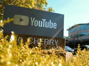 FILE PHOTO: YouTube's headquarters is seen during in San Bruno, California on April 03, 2018