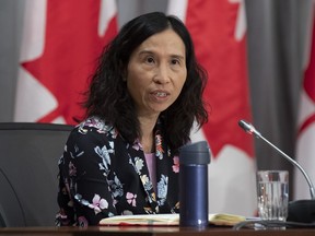 Chief Public Health Officer Theresa Tam speaks during a news conference in Ottawa, Wednesday April 15, 2020.