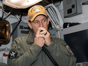 Captain Brett Crozier, commanding officer of the U.S. Navy aircraft carrier USS Theodore Roosevelt in January 2020. Crozier has been relieved of duty.