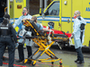 A patient is brought into the emergency unit of the Verdun Hospital, April 2, 2020 in Montreal.