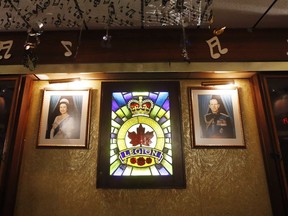 Photos of royalty hang on the walls at The Royal Canadian Legion, St James Branch No. 4 in Winnipeg, Manitoba Thursday, November 8, 2018. Royal Canadian Legion branches are adapting their services to support veterans during the COVID-19 pandemic, even as the national organization warns financial pressures could result in the closure of some branches.