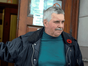 Convicted sex offender Gordon Stuckless leaves court in Toronto in October 2016.