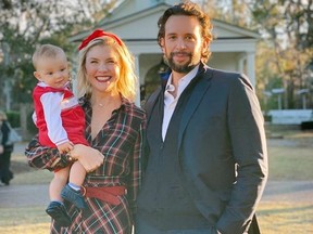 Nick Cordero with his wife, Amanda Kloots and their son.