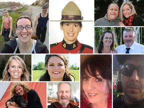 Some of the 18 known victims of the Nova Scotia mass shootings.