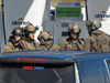 RCMP tactical unit officers at the gas station in Enfield, Nova Scotia, on April 19, 2020 where mass murderer Gabriel Wortman was confronted and then shot dead by police.