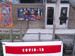 A closed school is seen in Montreal, Monday, April 27, 2020. The first step of Quebec's recovery plan is geeting students back in elementary schools and reopening daycares. Premier Francois Legault set May 11 as reopening day for schools and daycares outside greater Montreal, with Montreal to follow suit the next week on May 19.