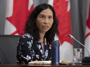 Chief Public Health Officer Theresa Tam speaks at a news conference in Ottawa, Wednesday, April 15, 2020.