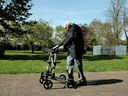 Retired British Army Captain Tom Moore, 99, walks to raise money for health workers, by attempting to walk the length of his Bedfordshire garden one hundred times before his 100th birthday.