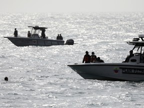 Venezuelan security forces boats are seen, after Venezuela's government announced a failed "mercenary" incursion, in Macuto, Venezuela, May 3, 2020.