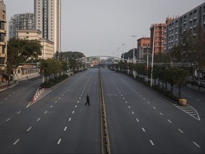 Highways were virtually traffic-free in Wuhan, Hubei province during China's lockdown due to COVID-19 in February 2020. Carbon emissions decreased in China by an estimated 18 per cent over February and mid-March due to lowered coal consumption and industrial output.
