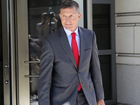 Michael Flynn, former National Security Advisor to President Donald Trump, departs the E. Barrett Prettyman United States Courthouse following a pre-sentencing hearing in July 2018 in Washington, DC.