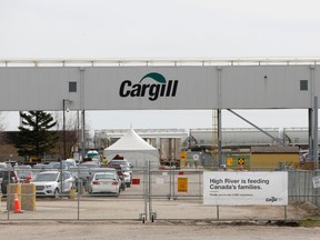 The Cargill meat-packing plant where there was an outbreak of coronavirus disease (COVID-19) which affected the meat supply chain, in High River, Alberta, Canada May 6, 2020.