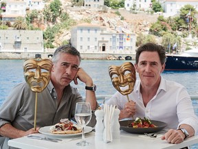 From left, Steve Coogan and Rob Brydon are tragi-comic-gastronomic in The Trip to Greece.
