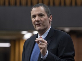 President of the Queen's Privy Council for Canada Dominic LeBlanc rises to respond to a question during Question Period in the House of Commons Tuesday February 4, 2020 in Ottawa.