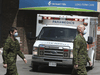 Canadian soldiers at Orchard Villa long-term care home in Pickering, Ont., in May.