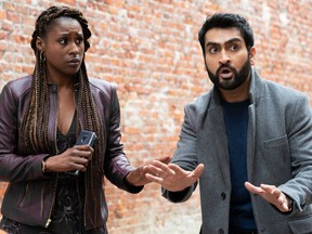 Issa Rae and Kumail Nanjiani are on the run in The Lovebirds.