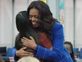 Michelle Obama in a scene from Becoming, the documentary based on her memoir.
