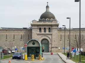 The entrance to Bordeaux jail is seen Wednesday May 6, 2020 in Montreal. Rights groups and families of detainees are calling for action from the Quebec government after an inmate died of COVID-19 in a Montreal detention centre this week.THE CANADIAN PRESS/Ryan Remiorz