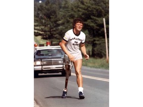 Marathon of Hope runner Terry Fox is shown in a 1981 file photo. THE CANADIAN PRESS/CP