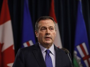 Alberta Premier Jason Kenney updates media on measures taken to help with COVID-19, in Edmonton on Friday, March 20, 2020. The Alberta government is proposing to change the rules on charter schools and home-schooling.