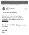 An email between Gabriel Wortman and a friend, as seen in a newly released police document.