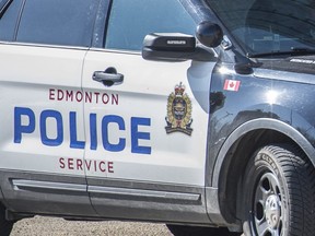 An Edmonton police car on May 6, 2020.